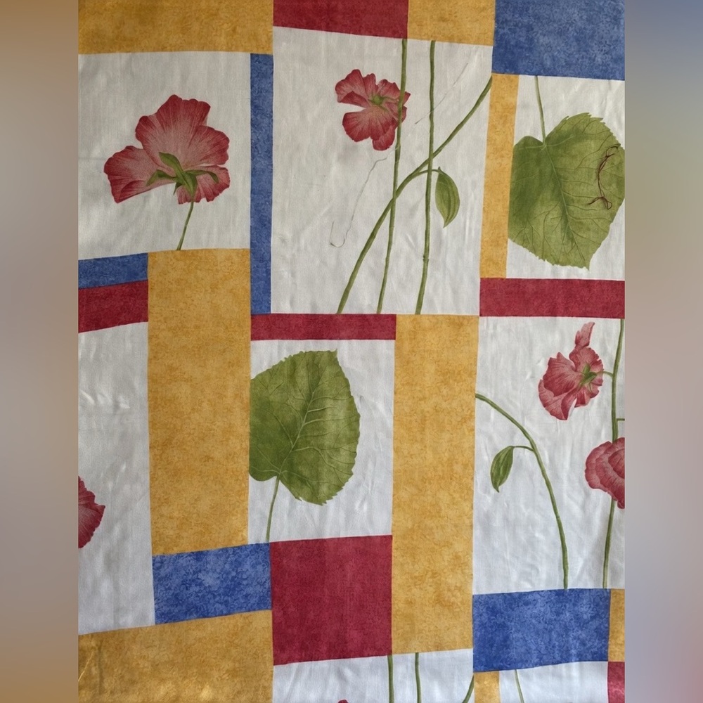 Vintage  Kravet cotton Botanical fabric.  1 1/4 yard